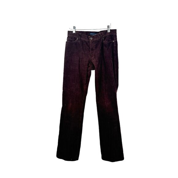 Ralph Lauren Blue Label Brown Corduroy Jeans Low Rise Vtg Y2K Womens Size 6 - Picture 1 of 5